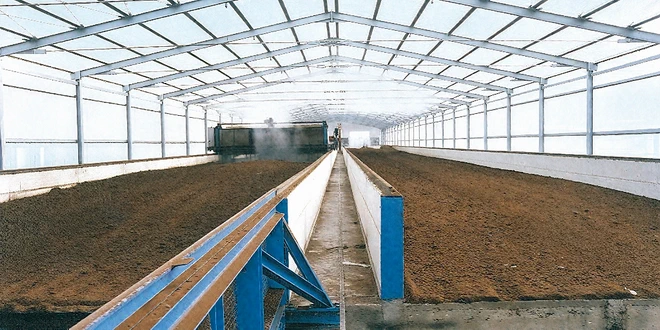 Установка по приготовлению компоста в теплице