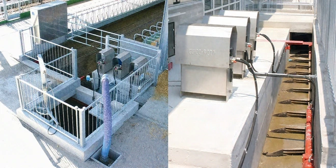 Приемный танк и головной канал